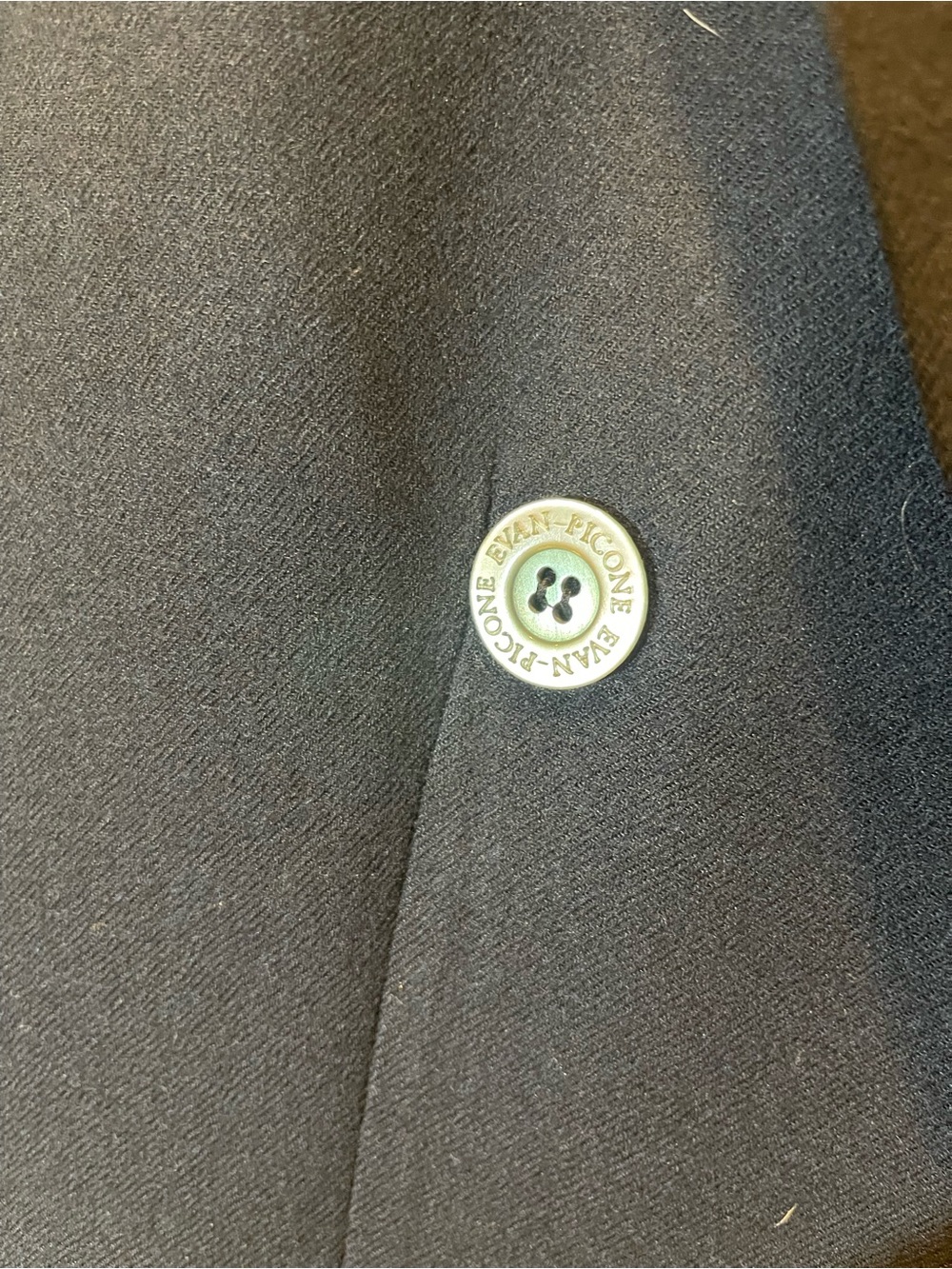 Evan Picone Womens Black Double-Breasted Wool Blazer Size 6 - Picture 7 of 10